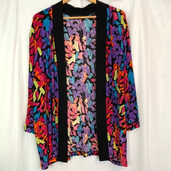 Travel Elements Women’s Bold Multicolor  Geometry Print Tunic Top    Size 2X - Picture 1 of 10